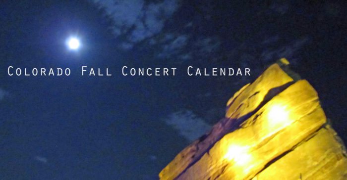 Fall Concert Calendar