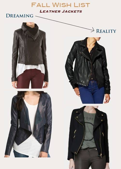 It's Already September! Fall Wish List Leather Jackets
