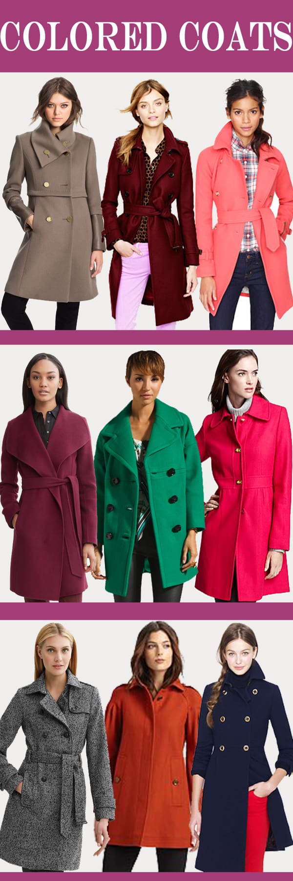 Winter Must Haves: Colored Coats