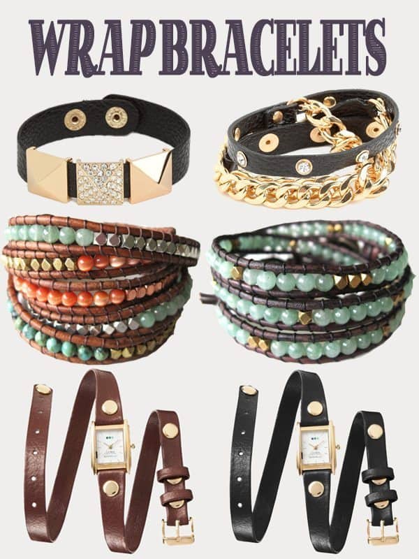 Wrap Bracelets from Target, Etsy and Bauble Bar