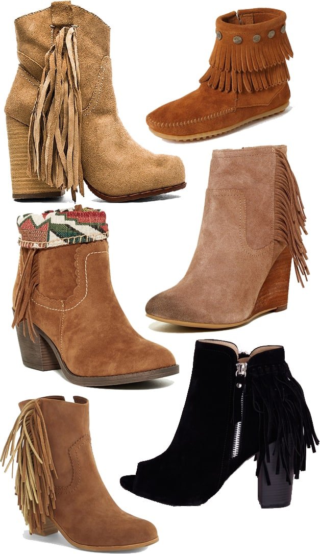 Fringe Booties - Fall Trend