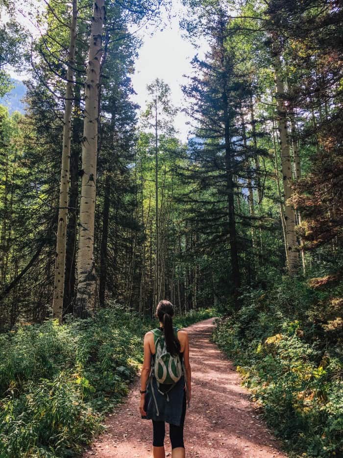 Hiking Bear Creek Trail in Telluride, Colorado