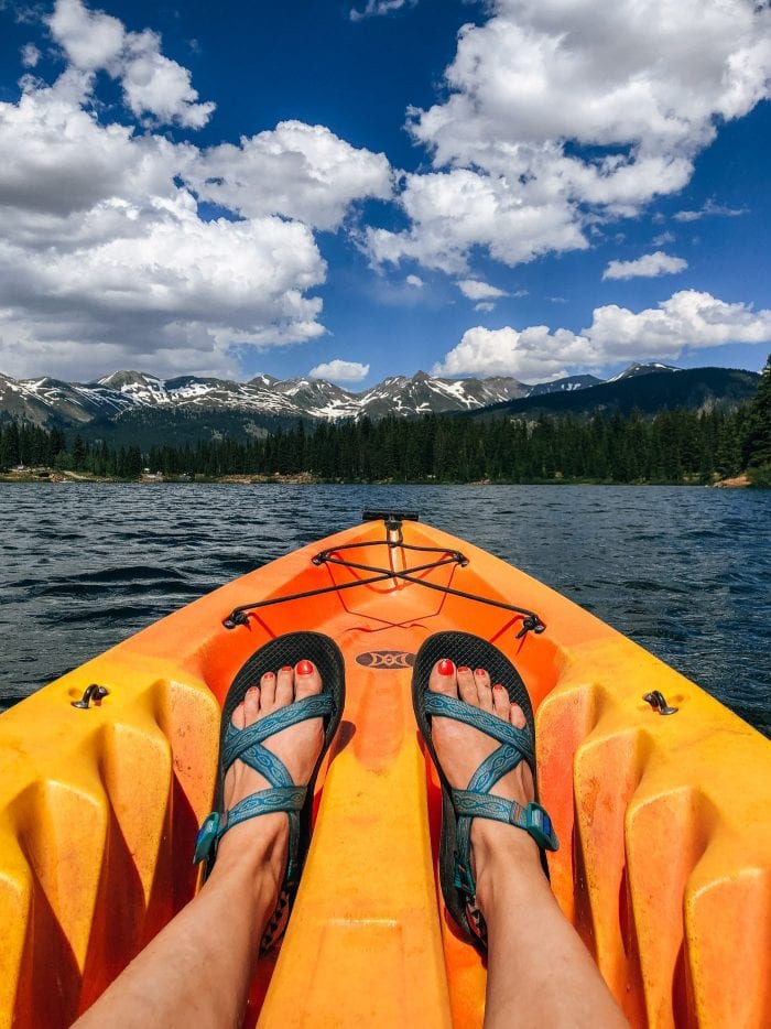 Kayaking at Molas Lake, Colorado