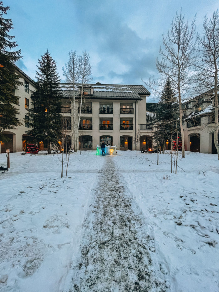 Private Fire pits and Ice Skating at Grand Hyatt Vail